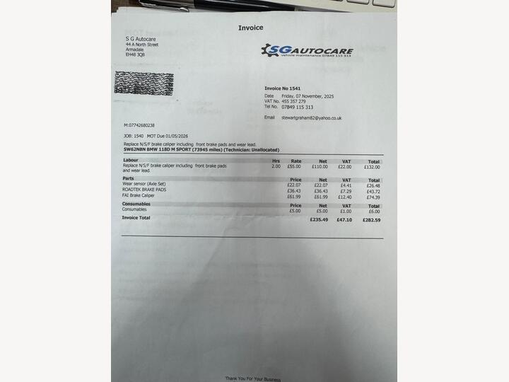 BMW 1 Series 2.0 118d M Sport Euro 5 (s/s) 3dr