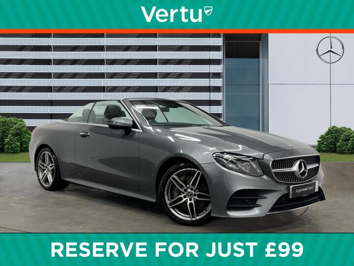 Mercedes-Benz E-Class 3.0 E350d V6 AMG Line (Premium Plus) Cabriolet G-Tronic+ 4MATIC Euro 6 (s/s) 2dr Mercedes-Benz E-Class 3.0 E350d V6 AMG Line (Premium Plus) Cabriolet G-Tronic+ 4MATIC Euro 6 (s/s) 2dr
