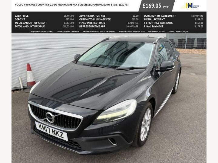 Volvo V40 CROSS COUNTRY 2.0 D2 Pro Euro 6 (s/s) 5dr