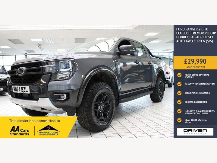 Ford RANGER 2.0 TD EcoBlue Tremor Auto 4WD Euro 6 (s/s) 4dr