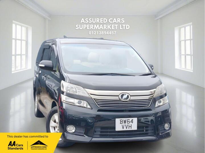Toyota VELLFIRE 2.4L PETROL AUTO 7 SEATER 2014_Auto_Low Miles_2.4_Petrol_Ulez