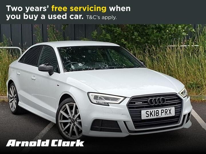 Audi A3 2.0 TFSI Black Edition S Tronic Quattro Euro 6 (s/s) 4dr