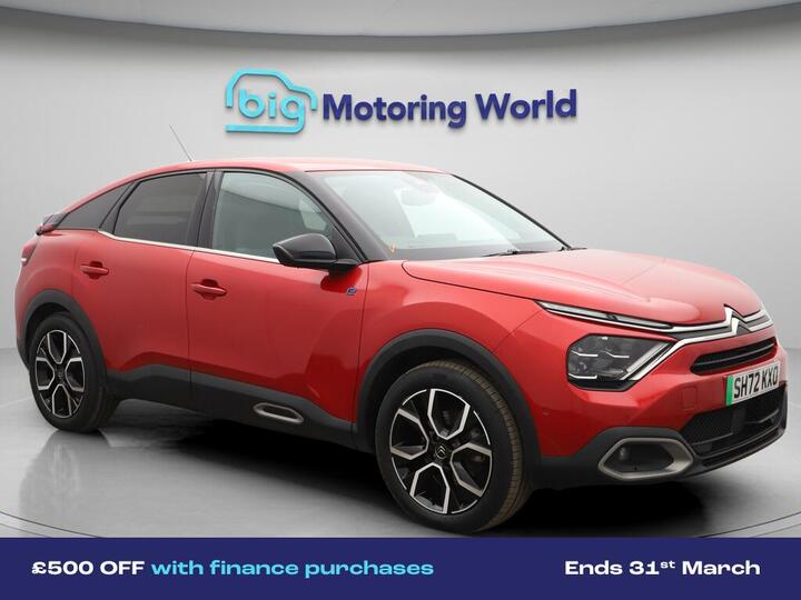 Citroen E-C4 50kWh Shine Plus Auto 5dr (7.4kW Charger)