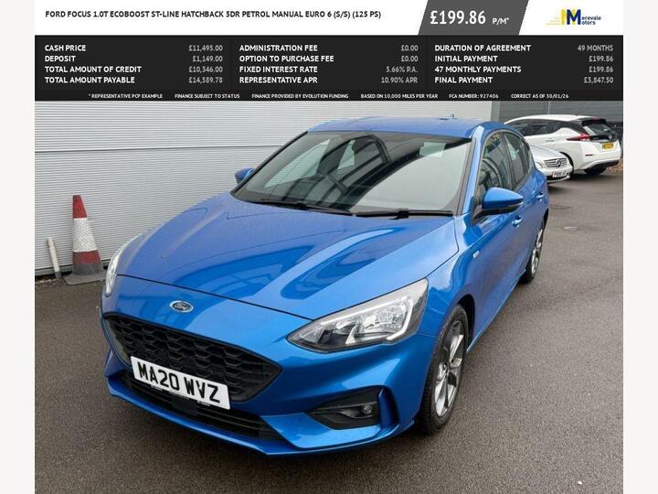 Ford FOCUS 1.0T EcoBoost ST-Line Euro 6 (s/s) 5dr