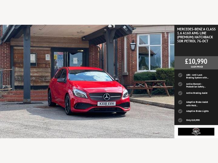 Mercedes-Benz A CLASS 1.6 A160 AMG Line (Premium) 7G-DCT Euro 6 (s/s) 5dr