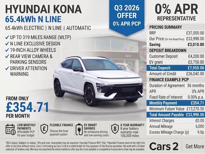 Hyundai KONA 65.4kWh N Line Auto 5dr