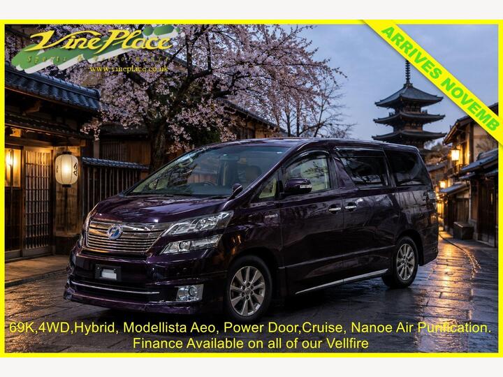 Toyota VELLFIRE 2.4 4WD Hybrid X,Auto,7 Seats,69K Miles. + FINANCE AT Www.vineplace.co.uk +