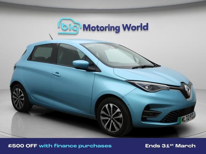 Renault Zoe R135 EV50 52kWh GT Line + Auto 5dr (Rapid Charge)