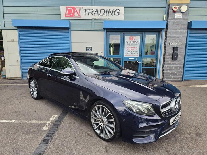 Mercedes-Benz E Class 3.0 E350d V6 AMG Line (Premium Plus) G-Tronic+ 4MATIC Euro 6 (s/s) 2dr Mercedes-Benz E Class 3.0 E350d V6 AMG Line (Premium Plus) G-Tronic+ 4MATIC Euro 6 (s/s) 2dr