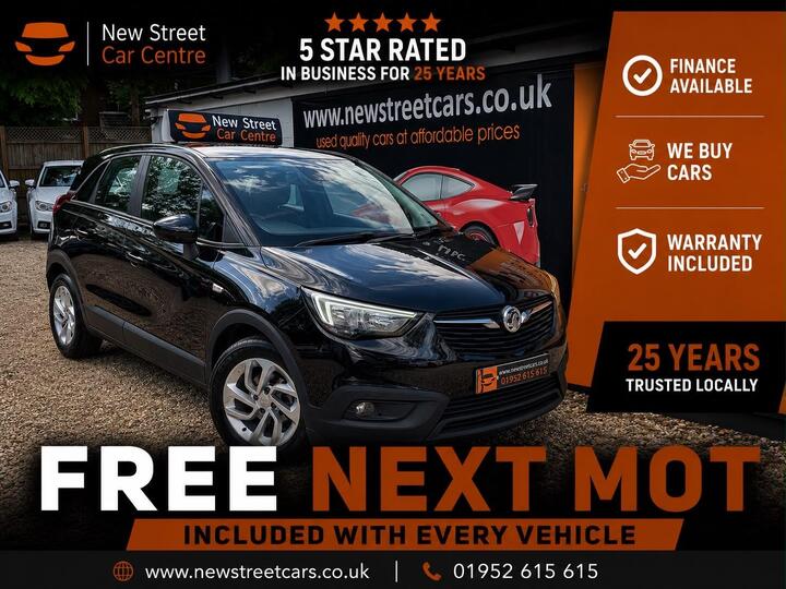 Vauxhall Crossland X 1.2 SE Euro 6 5dr Vauxhall Crossland X 1.2 SE Euro 6 5dr