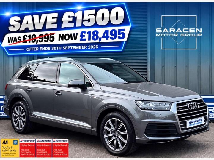 Audi Q7 3.0 TDI V6 S Line Tiptronic Quattro Euro 6 (s/s) 5dr