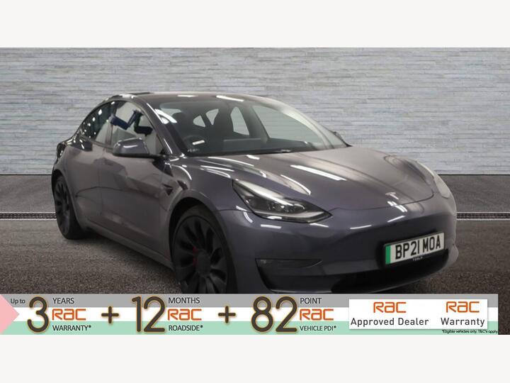 Tesla MODEL 3 (Dual Motor) Performance Auto 4WDE 4dr (Performance Upgrade)