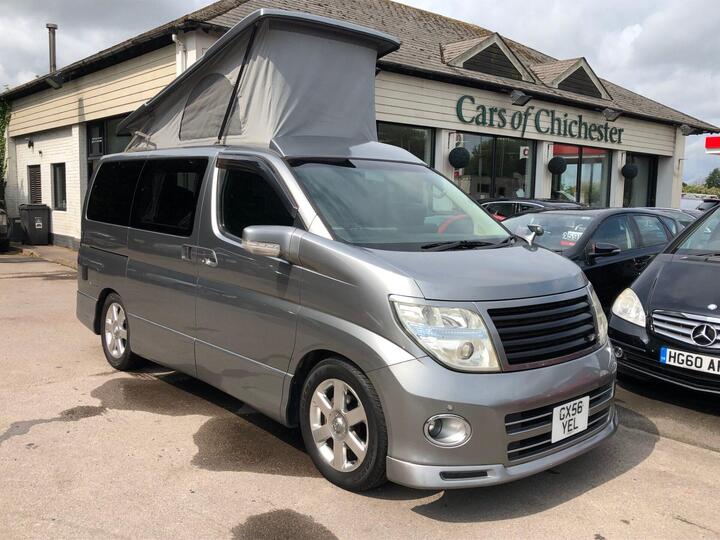Nissan Elgrand 3.5 V6 Automatic Highway Star 4 Berth Camper Van With Pop Up Roof 57000m Nissan Elgrand 3.5 V6 Automatic Highway Star 4 Berth Camper Van With Pop Up Roof 57000m