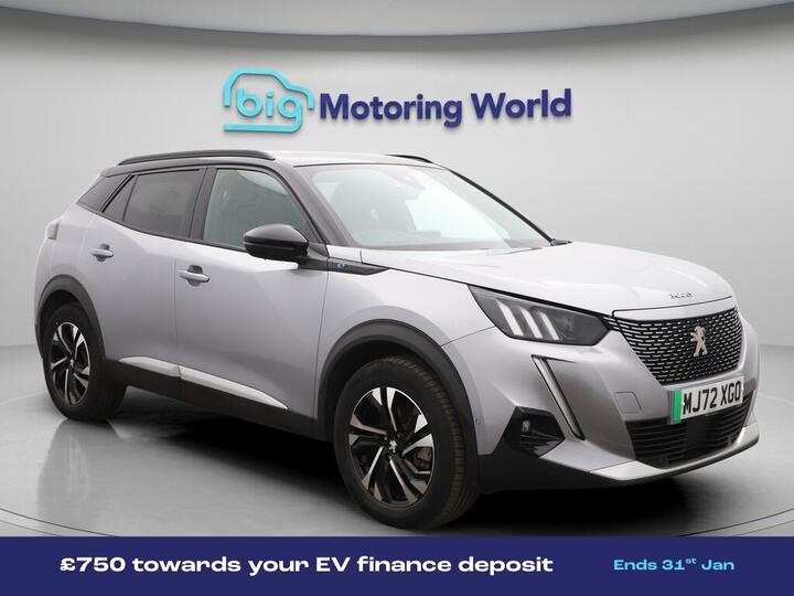 Peugeot E-2008 50kWh GT Auto 5dr (7kW Charger)