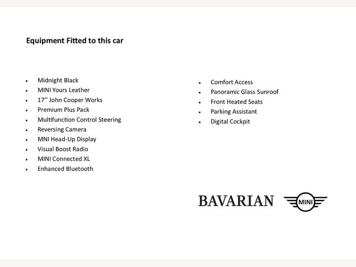 MINI Hatch 2.0 John Cooper Works Steptronic Euro 6 (s/s) 3dr