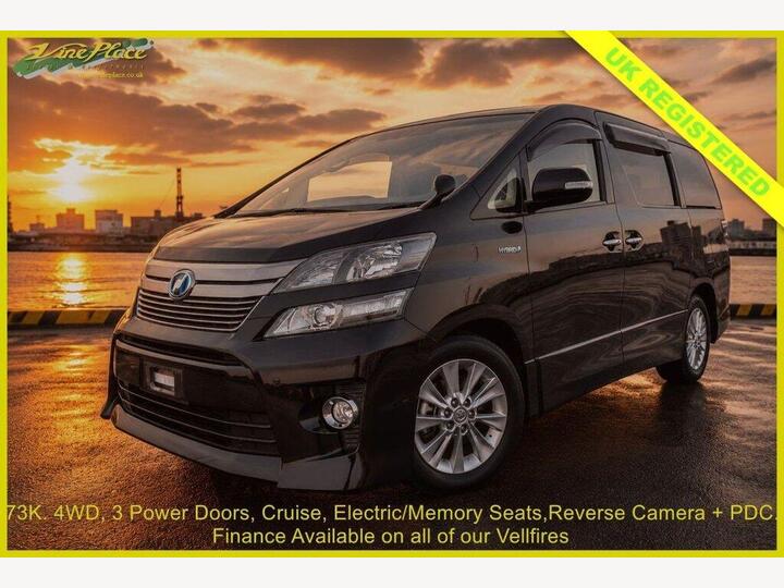 Toyota VELLFIRE 2.4 4WD Hybrid ZR, 7 Seats, Auto, 73K + FINANCE AT Www.vineplace.co.uk +