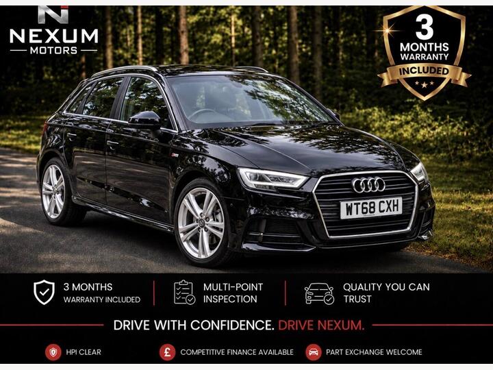 Audi A3 1.0 TFSI 30 S Line Sportback Euro 6 (s/s) 5dr