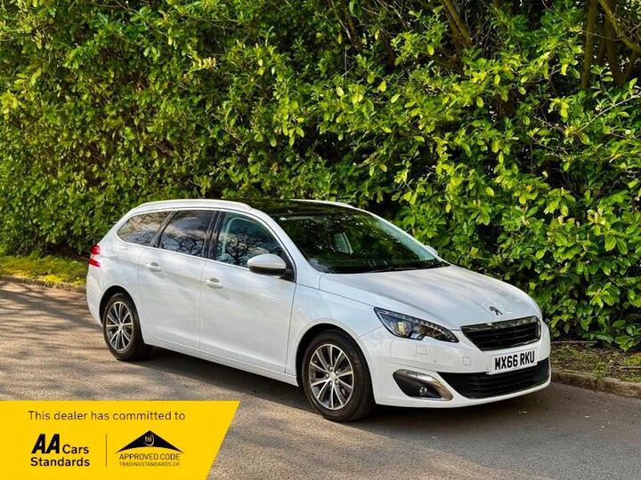Peugeot 308 SW 1.6 BlueHDi Allure Estate 5dr Diesel EAT Euro 6 (s/s) (120 Ps) Peugeot 308 SW 1.6 BlueHDi Allure Estate 5dr Diesel EAT Euro 6 (s/s) (120 Ps)