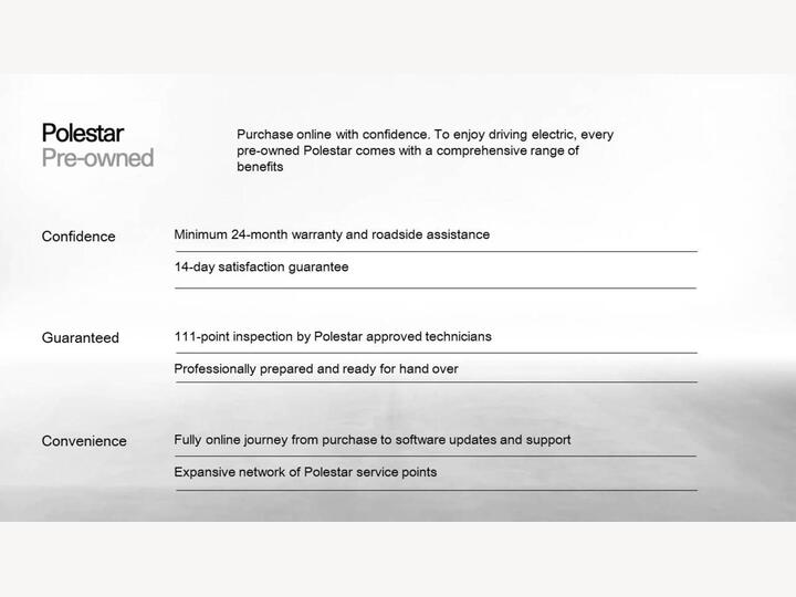 Polestar Polestar 2 Single Motor 82kWh Long Range Fastback Auto RWD 5dr Polestar Polestar 2 Single Motor 82kWh Long Range Fastback Auto RWD 5dr