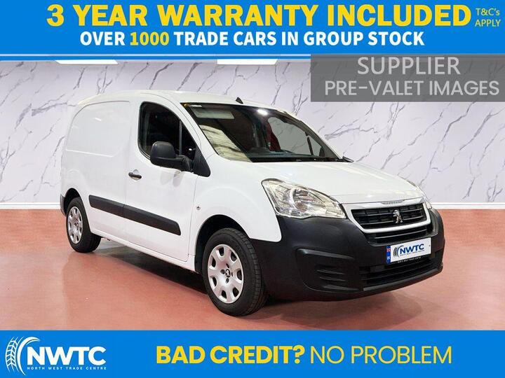 Peugeot PARTNER 1.6 BlueHDi 854 Professional Panel Van 5dr Diesel Manual L1 (112 G/km, 97.64 Bhp) 2 FORMER OWNERS!  2 FORMER OWNERS!