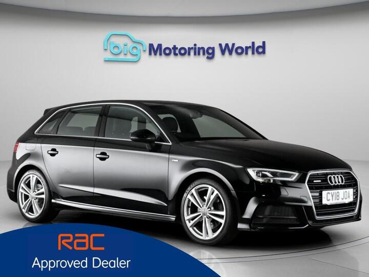 Audi A3 2.0 TFSI S Line Sportback S Tronic Quattro Euro 6 (s/s) 5dr