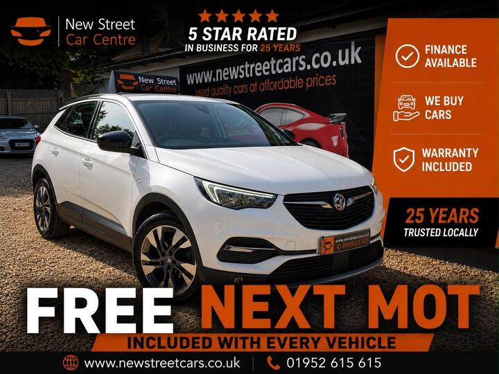 Vauxhall Grandland X 1.2 Turbo Sport Nav Euro 6 (s/s) 5dr