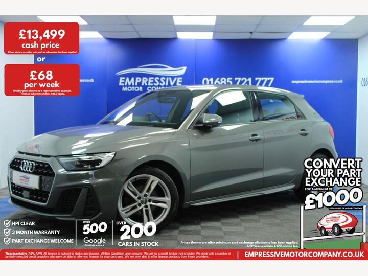Audi A1 1.0 TFSI 30 S Line Sportback S Tronic Euro 6 (s/s) 5dr