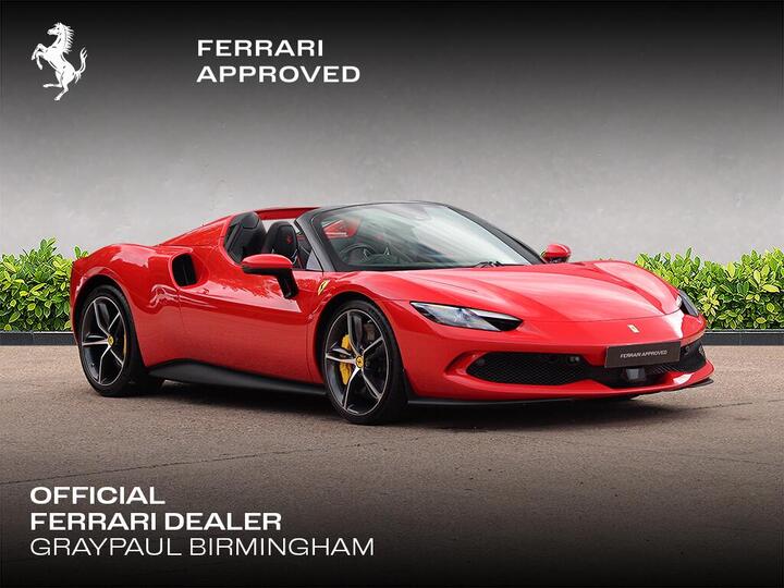 Ferrari 296 3.0T V6 7.45kWh Spider F1 DCT Euro 6 (s/s) 2dr Ferrari 296 3.0T V6 7.45kWh Spider F1 DCT Euro 6 (s/s) 2dr