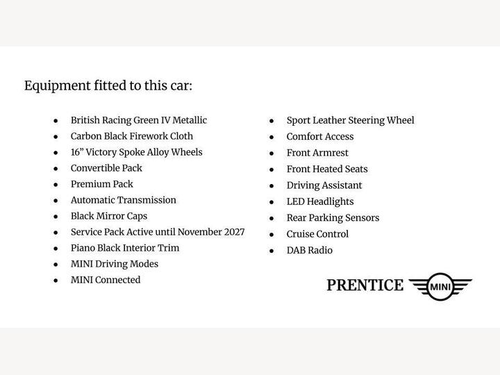 MINI Convertible 1.5 Cooper Classic Steptronic Euro 6 (s/s) 2dr