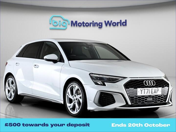 Audi A3 1.0 TFSI 30 S Line Sportback S Tronic Euro 6 (s/s) 5dr