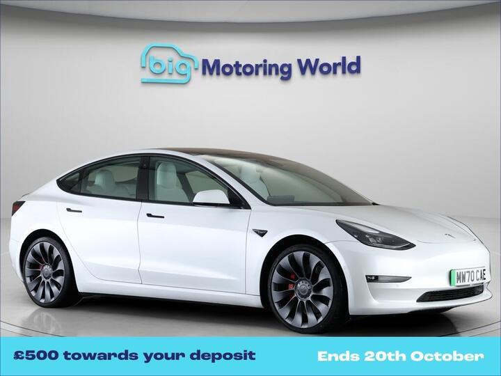 Tesla Model 3 (Dual Motor) Performance Auto 4WDE 4dr (Performance Upgrade)