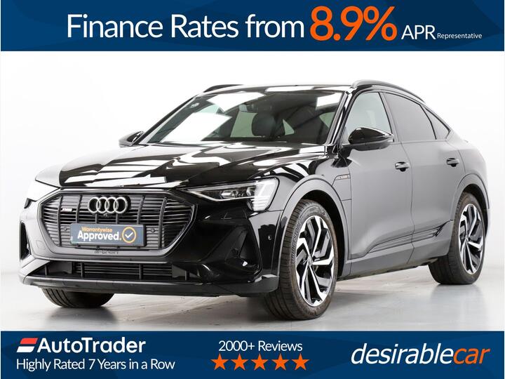 Audi E-tron 50 Black Edition Sportback Auto Quattro 5dr 71.2kWh (11kW Charger)