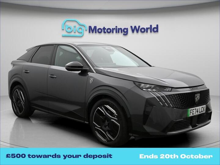 Peugeot E-3008 73kWh GT Auto 5dr (11kW Charger)