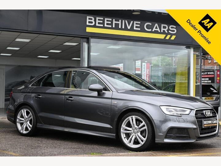 Audi A3 2.0 TFSI S Line S Tronic Auto 6Spd Quattro Euro 6 (s/s) 4dr