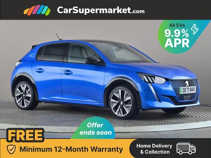 Peugeot 208 50kWh GT Auto 5dr Peugeot 208 50kWh GT Auto 5dr