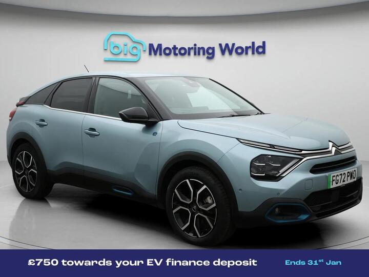 Citroen E-C4 50kWh Shine Plus Auto 5dr (7.4kW Charger)