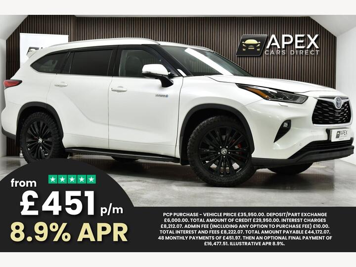 Toyota Highlander 2.5 VVT-h Excel CVT 4WD Euro 6 (s/s) 5dr