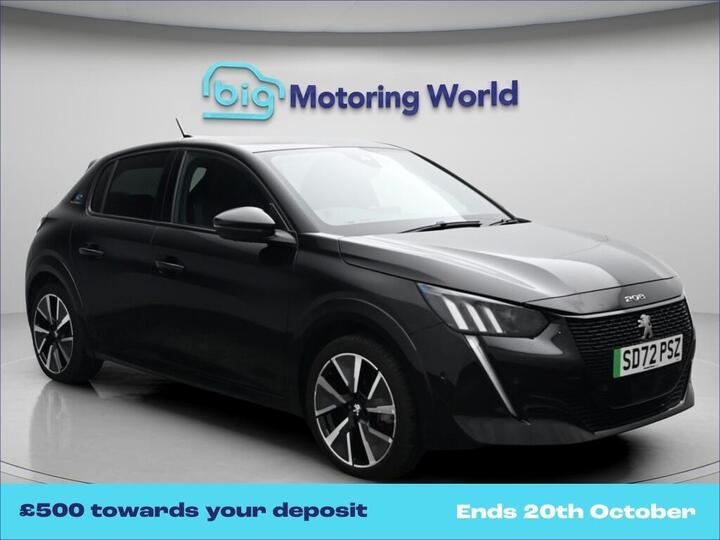 Peugeot E-208 50kWh GT Premium Auto 5dr (7kW Charger)