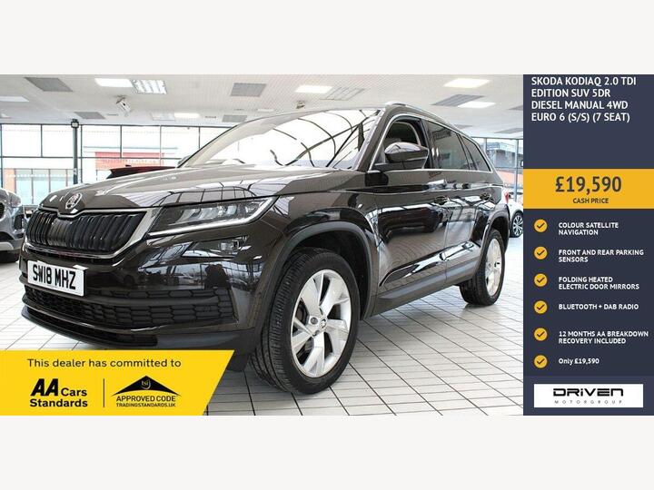 Skoda KODIAQ 2.0 TDI Edition 4WD Euro 6 (s/s) 5dr (7 Seat) Skoda KODIAQ 2.0 TDI Edition 4WD Euro 6 (s/s) 5dr (7 Seat)