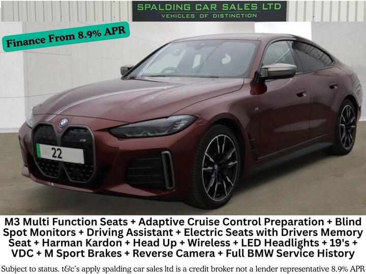 BMW I4 M50 83.9kWh Gran Coupe Auto 4WD 5dr