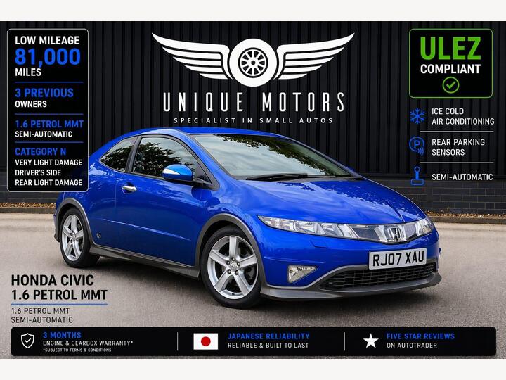 Honda Civic 1.8 I-VTEC Type S GT I-Shift 3dr