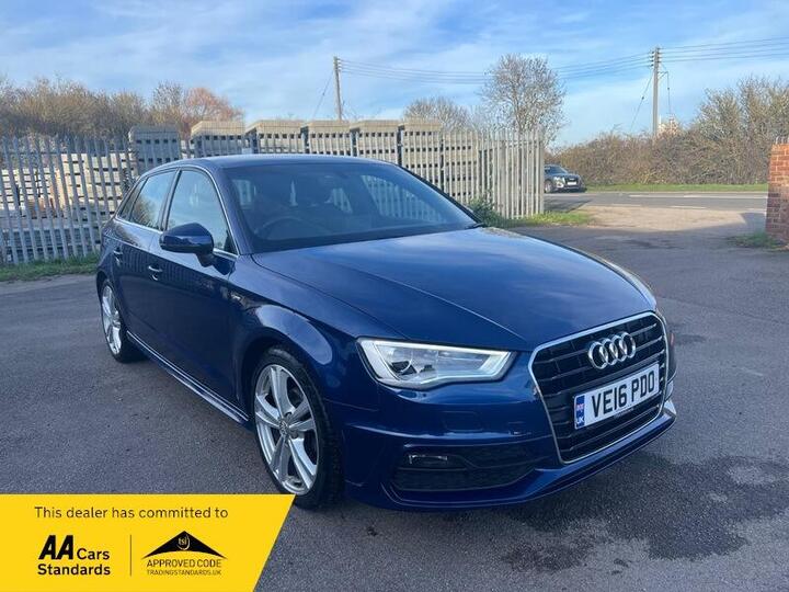 Audi A3 2.0 TDI S Line Sportback S Tronic Euro 6 (s/s) 5dr (Nav)