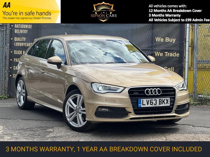 Audi A3 1.8 TFSI S Line Sportback S Tronic Quattro Euro 6 (s/s) 5dr