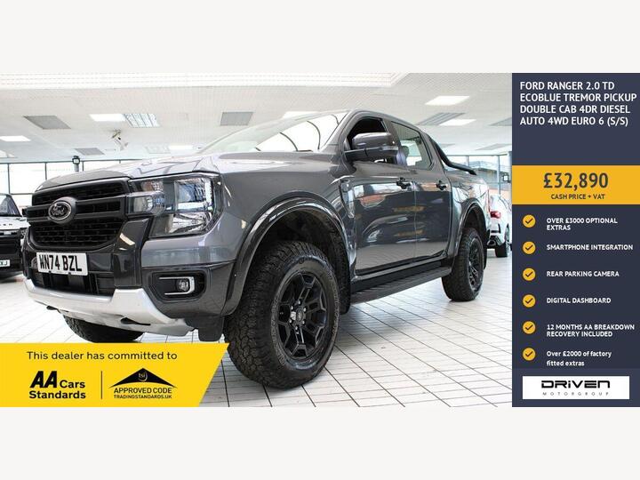 Ford RANGER 2.0 TD EcoBlue Tremor Auto 4WD Euro 6 (s/s) 4dr