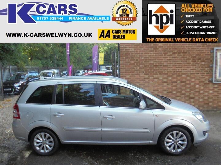 Vauxhall Zafira 1.8 16V Design Euro 5 5dr (SNav) Vauxhall Zafira 1.8 16V Design Euro 5 5dr (SNav)