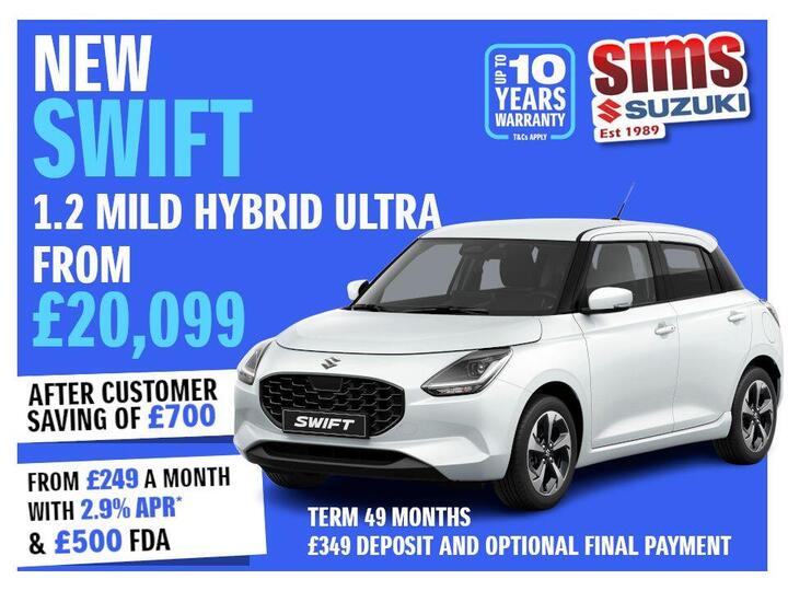 Suzuki Swift 1.2 MHEV Ultra Euro 6 (s/s) 5dr