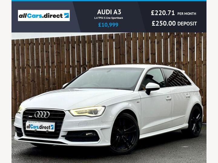 Audi A3 1.4 TFSI S Line Sportback Euro 6 (s/s) 5dr (Nav)