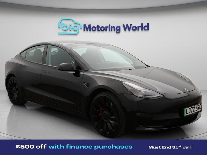 Tesla Model 3 (Dual Motor) Performance Auto 4WDE 4dr (Performance Upgrade)
