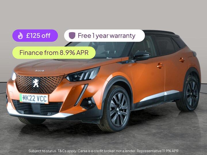 Peugeot E-2008 50kWh GT Premium Auto 5dr (7kW Charger)