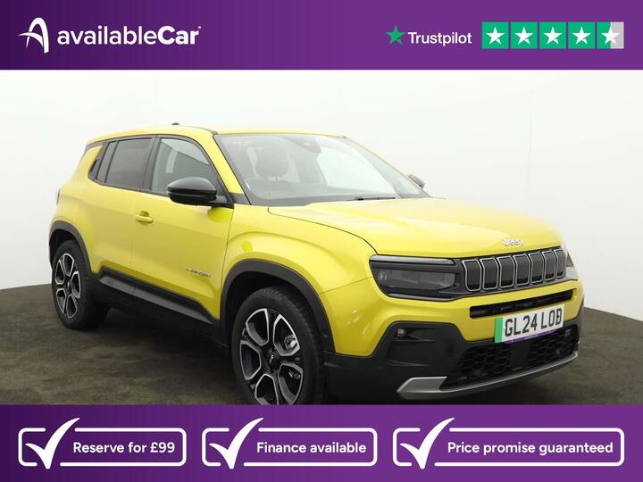 Jeep Avenger 54kWh Summit Auto 5dr Jeep Avenger 54kWh Summit Auto 5dr